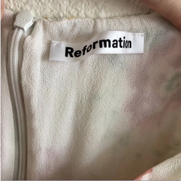 Reformation Hyacinth Mini Dress Winona Floral Off The Shoulder - Picture 7 of 8